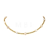 Potato Natural Cultured Freshwater Pearl and Glass Seed Beads Beaded Necklaces NJEW-JN06684-2