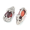 Brass Pave Cubic Zirconia Cabochons KK-G548-13P-2