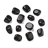 Natural Black Stone Beads G-O029-08Q-1