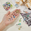 36Pcs 9 Colors Transparent Acrylic Angel Charm Decorations HJEW-AB00668-3