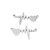 201 Stainless Steel Connector Charms STAS-N095-097-2