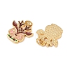 Christmas Brass Enamel Pendants KK-L255-17G-04-2