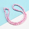 Electroplate Glass Beads Strand GLAA-G088-03-01E-2