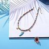 Handmade Polymer Clay Heishi Beads Pendant Necklaces X1-NJEW-JN02817-3