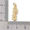 Brass Micro Pave Cubic Zirconia Pendants KK-D431-077G-3