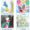 Colorful PVC Easter Egg Window Decorative Stickers DIY-WH0349-108-6