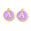 Golden Plated Alloy Enamel Charms LS-ENAM-S118-10A-1