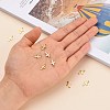 Ion Plating(IP) 304 Stainless Steel Tiny Cross Charms STAS-E104-34G-5
