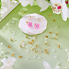 50Pcs Brass Earring Settings KK-TA0008-38B-7