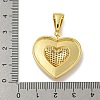 Brass Micro Pave Cubic Zirconia Pendants KK-N254-131G-3