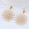 Alloy Rhinestone Stud Earrings FS-WGE0AD6-43-1