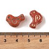 Baking Paint Glass Beads DGLA-G004-02F-3
