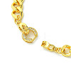 Brass Micro Pave Clear Cubic Zirconia Link Bracelets BJEW-JB13735-4
