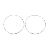 925 Sterling Silver Huggie Hoop Earrings EJEW-C179-05C-S-4