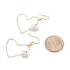 Open Heart Dangle Earrings for Women EJEW-JE04712-4