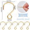 300Pcs Stainless Steel Hook STAS-SP0001-83G-2