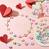 100Pcs Opaque ABS Plastic Beads MACR-TADJ0001-09-5