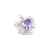 925 Sterling Silver Micro Pave Cubic Zirconia Pendants LS-STER-Q002-02D-2