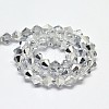 Imitate Austrian Crystal Electroplate Bicone Glass Faceted Bead Strands X-GLAA-F029-6x6mm-B01-2