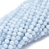 Natural Blue Lace Agate Beads Strands G-A177-04-09-1