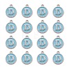 Platinum Plated Alloy Enamel Charms ENAM-S118-04D-P-2