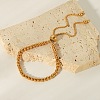 Adjustable Stainless Steel Round Beads Slider Bracelets NC9916-1-1