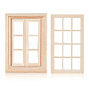 2 Bags 2 Styles Wooden Windows DIY-BC0017-40-1