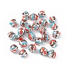 Plating Acrylic Enamel Beads OACR-I003-01-1