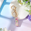 Number 1 Transparent Resin Keychains KEYC-TADJ0001-10A-3
