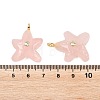 Natural Rose Quartz Pendants X-G-H353-01G-07-3