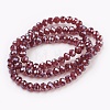 Electroplate Glass Beads Strands LS-GLAA-K027-PL-A03-2