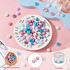  100Pcs 10 Colors Rondelle Food Grade Eco-Friendly Silicone Beads SIL-TA0001-42-4