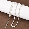 2.2MM Brass Ball Chain Necklaces for Men Women NJEW-L012-06S-1