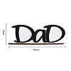 Word Dad Acrylic & Wood Picture Frames AJEW-FH0003-27-2