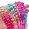 Transparent Painted Glass Beads Strands X1-DGLA-A034-T3mm-A14-2