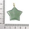 Natural Green Aventurine Pendants G-Z157-01G-05-3