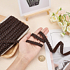 Imitation Leather Braided Lace Ribbon WL-WH0003-02-3