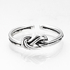 Adjustable Brass Cuff Finger Rings RJEW-R134-05AS-2