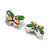 Transparent Glass Enamel Beads LAMP-C023-02F-3