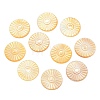 Natural Yellow Shell Carved Cabochons SSHEL-B006-01A-A-1