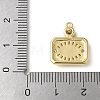 Rack Plating Brass Micro Pave Cubic Zirconia Enamel Pendants KK-P290-56C-G-3