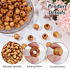 120Pcs Pinewood Large Hole European Beads WOOD-OC0003-81B-4