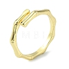 Rack Plating Brass Bamboo Stick Cuff Ring RJEW-K243-01G-3