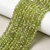 Natural Peridot Beads Strands G-P603-C-4mm-01-1