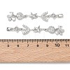 Brass Micro Pave Clear Cubic Zirconia Big Pendants CU-E004-01P-3