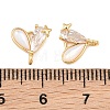 Brass Pave Clear Cubic Zirconia Connector Charms SH-CBA16A6-02G-3