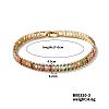 Brass Colorful Sparkling Cubic Zirconia Bracelet Fashionable Luxury Unique Style Accessory GT6474-3-1