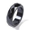 Magnetic Synthetic Hematite Finger Ring for Men Women RJEW-A047-01D-1