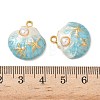304 Stainless Steel Enamel Pendants STAS-L026-02G-01-3