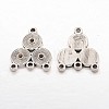 Alloy Rhinestone Connector Settings X-EA10684Y-1